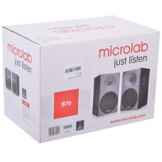 Акустична система MICROLAB B-70 2.0, 20W, mini-jack, чорний