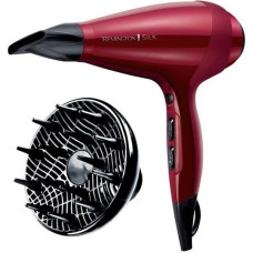 Фен Remington Silk, 2400Вт, 3 режими, дифузор, іоніз-я, хол. обдув, червоний