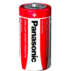 Батарейка Panasonic RED ZINC вугільно-цинкова C(R14) блістер, 2 шт.