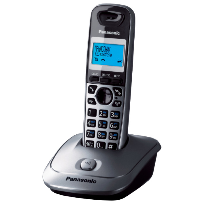 Радіотелефон DECT Panasonic KX-TG2511UAM, Metallic
