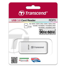 Кардрідер Transcend USB 3.1 Type-A > microSD/SD Білий