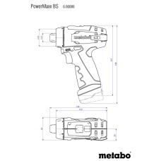 Шурупокрут-дриль акумуляторний Metabo PowerMaxx BS Basic 10.8В 2х2.0А·год 17·34Нм 0-360·0-1400об·хв 0.75кг