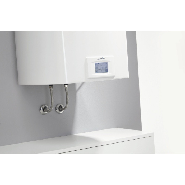 Водонагрівач електр. Gorenje слім OGB, 80л, 2кВт, сухий тен, електр. кер-ння, B, білий