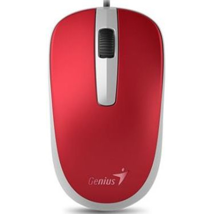 Миша Genius DX-120, USB-A, червоний
