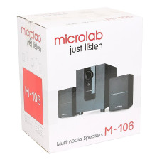 Акустична система MICROLAB M-106 2.1, 10W, mini-jack, чорний