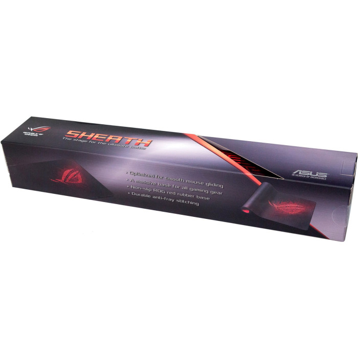 Ігрова поверхня ASUS ROG Sheath, XXL (900х440х3мм), чорно-червоний