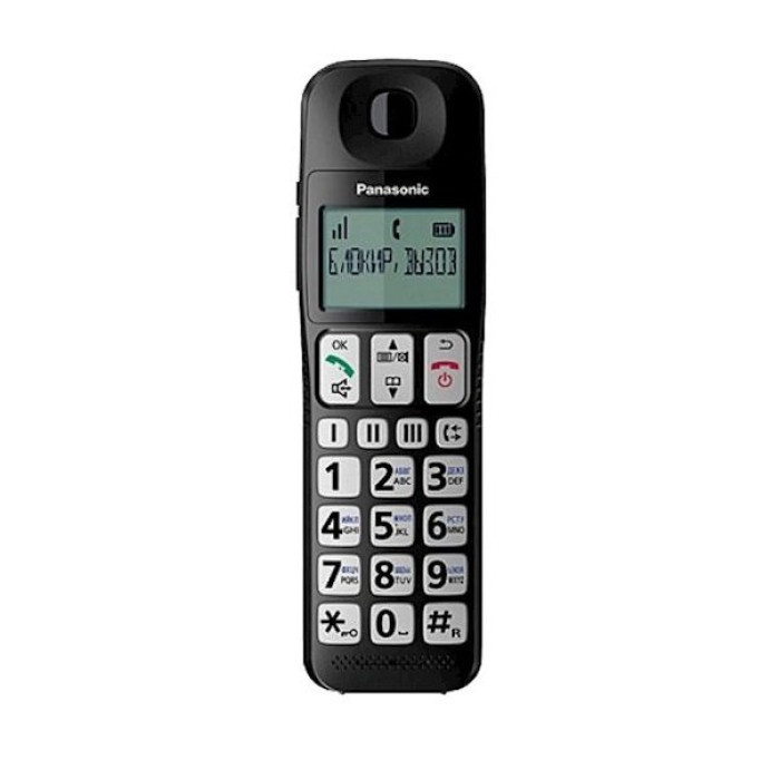 Радіотелефон DECT Panasonic KX-TGE110UCB, чорний