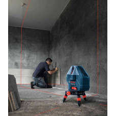 Нiвелiр лазерний Bosch Professional GLL 3-15X, до 15м, ±0.2мм/м, 3 проміня + 1 точка прямовису