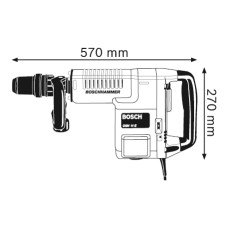 Молоток відбійний Bosch Professional GSH 11E 1500Вт 16.8Дж 900-890уд·хв 10.1кг