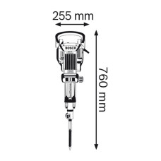 Молоток відбійний Bosch Professional GSH 16-30 1750Вт 45Дж 1300уд·хв 16.5кг