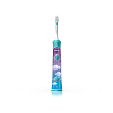 Щітка зубна електр. Philips, Sonicare For Kids, для дітей, 62т. колив/хв, насадок-2, Bluetooth, голубий
