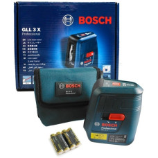 Нівелір лазерний Bosch Professional GLL 3 X, до 15м, ±0.5мм/м, 0.5кг