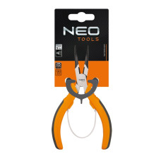 Плоскогубці подовжені вигнуті Neo Tools, прецизійні, 140мм