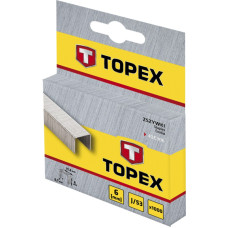 Скоби TOPEX, тип J, 8мм, 1000шт