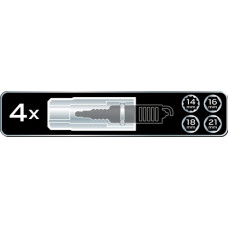 Набір інструментів Neo Tools, набір торцевих головок 1/2", 3/8", 28шт