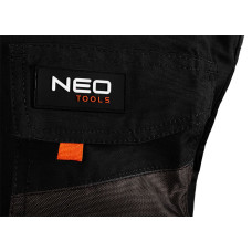 Жилет робочий Neo Tools HD, посилення тканиною Oxford, потрійний шов, M(50), сірий