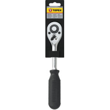 Ключ-тріскачка TOPEX, 1/4", 24 зубців, CrV, 150мм