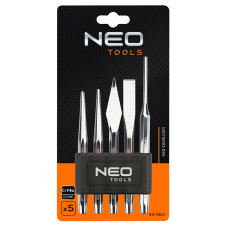 Пробійник і керн Neo Tools, (зубил і доліт), набір 5шт