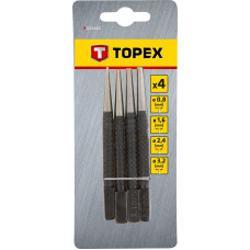 Добійник TOPEX, набір 4шт, 0.8-3.2мм