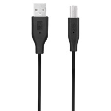 Кабель USB-A > USB-B (AM/BM) синхронізації 2E 1.8м, чорний