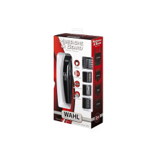 Тример WAHL Mustache&Beard, для бороди і вусів, ААx2, в комплекті, роторний мотор, насадок-4, гребінець, підставка, сталь, чорний