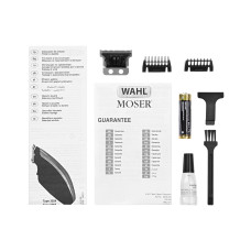 Машинка для стрижки тварин WAHL Pocket Pro Deluxe, ААx2, в комплекті, насадок-2, сталь, чорно-сріблястий