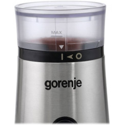 Кавомолка Gorenje роторна 150Вт, об'єм зерен-60г, метал, чорно-сріблястий