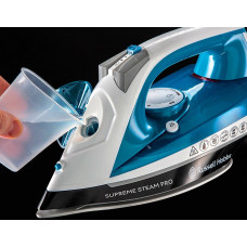 Праска Russell Hobbs Supreme Steam Pro, 2600Вт, 310мл, паровий удар -145гр, постійна пара - 40гр, керам. підошва, синій