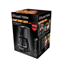 Кавоварка Russell Hobbs крапельна Textures Plus 1.25л, мелена, чорний