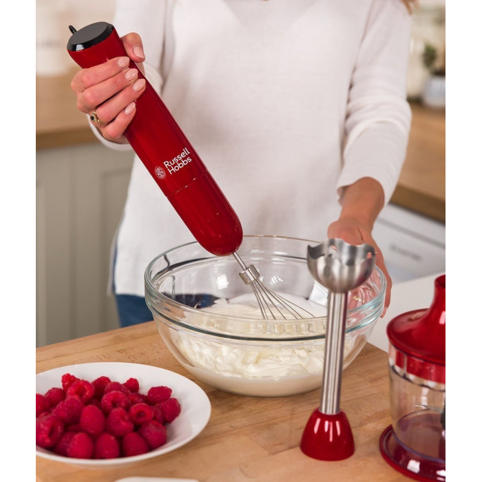 Блендер Russell Hobbs заглибний Desire 500Вт, 2в1, чаша-500мл, червоний