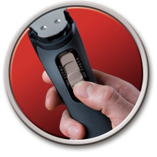 Машинка для стрижки Remington Pro Power Precision Steel, мережа+акум., роторний мотор, насадок-2, сталь, чорний