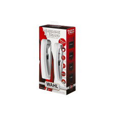 Тример WAHL Mustache & Beard, для бороди і вусів, ААx3, роторний мотор, насадок-4, тример для носа, підставка, сталь, сірий