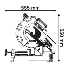 Пила монтажна Bosch Professional GCD 12 JL 2000Вт диск 305мм 1500об·хв 20кг