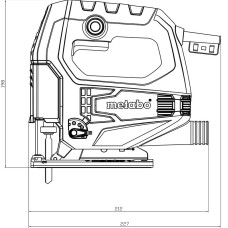 Лобзик Metabo STEB 65 Quick 450Вт 600-3000об·хв хід 18мм 1.9кг