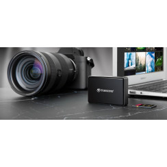 Кардрідер Transcend USB 3.1 Type-A > microSD/SD/CF UHS-II Чорний