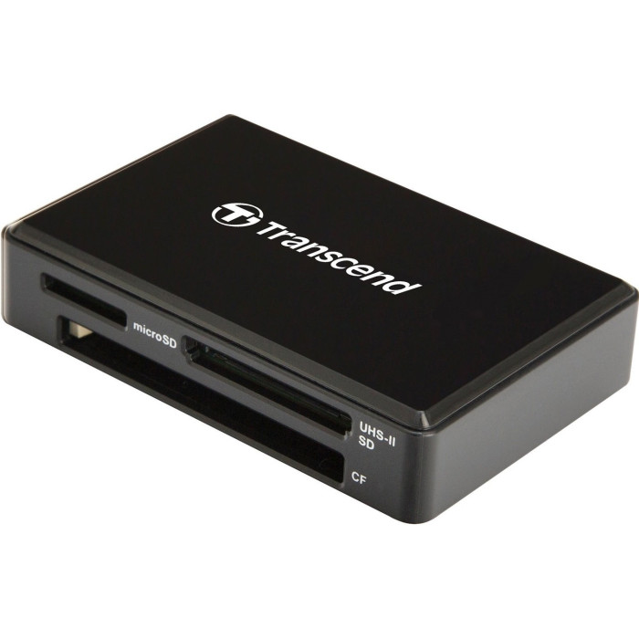 Кардрідер Transcend USB 3.1 Type-A > microSD/SD/CF UHS-II Чорний