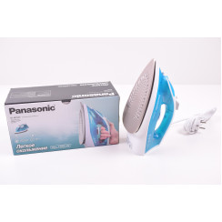 Праска PANASONIC, 1550Вт, 210мл, постійна пара - 15гр, керам. підошва, блакитний
