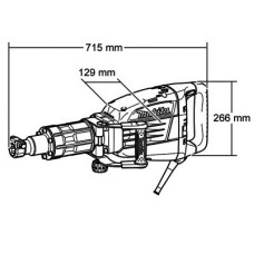 Молоток відбійний Makita HM1307C 1510Вт 25.5Дж 730-1450уд·хв 15.3кг