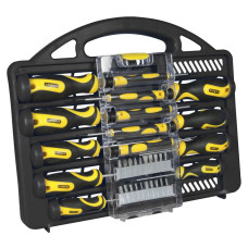 Викрутки Stanley набір 34шт, бітотримач 1/4", 20 біт, SL,PH,PZ,Torx, кейс