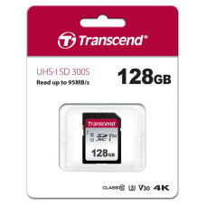 Карта пам'яті Transcend SD 128GB C10 UHS-I  R100/W40MB/s