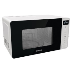 Мікрохвильова піч Gorenje, 20л, електр. управл., 800Вт, гриль, дисплей, білий