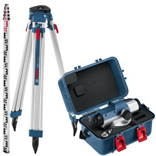 Нівелір оптичний Bosch Professional GOL 26 D, до 100м, ±1.6мм/30м, зум х26, + BT160 + GR500,1.5кг