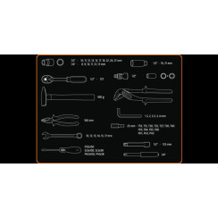 Набір інструментів Neo Tools, 1/2", 1/4", 56шт, універсальний, CrV