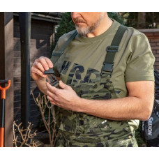 Футболка робоча Neo Tools Camo, 100% бавовна, принт HRD WRK візерунок моро, XXL(56), оливковий