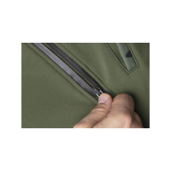 Куртка робоча Neo Tools Camo, матеріал Softshell, підкладка фліс, вітро та водонепроникна, капюшон, XXL(56), оливковий