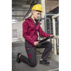 Куртка робоча Neo Tools Softshell Woman Line, підкладка фліс, капюшон, XL(42), червоний