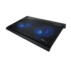 Підставка для ноутбука Trust Azul, до 17.3", 2xUSB-A, BLUE LED, чорний