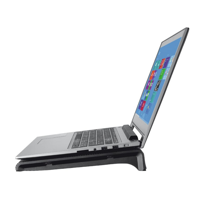 Підставка для ноутбука Trust Azul, до 17.3", 2xUSB-A, BLUE LED, чорний