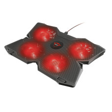 Підставка для ноутбука Trust GXT 278 Yozu, до 17.3", RED LED, чорний
