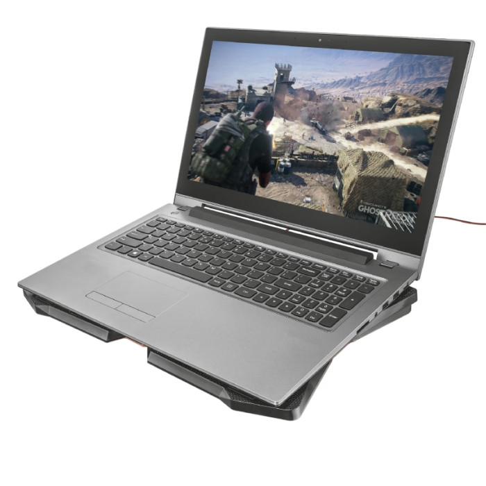Підставка для ноутбука Trust GXT 278 Yozu, до 17.3", RED LED, чорний